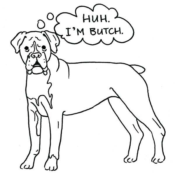 Cool Free Printable Coloring Pages Of Boxer Dogs Ideas