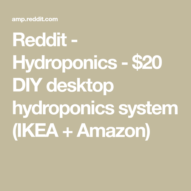Hydroponics Vs Aquaponics Reddit